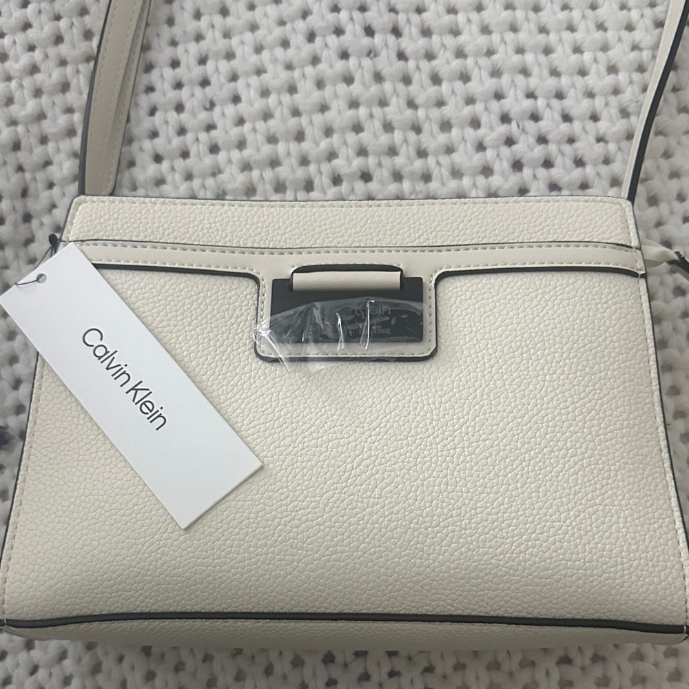 Calvin Klein White Crossbody Bag